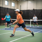 APDSC 2024 event image: Action shot of Appleton pickleball series, players in motion.