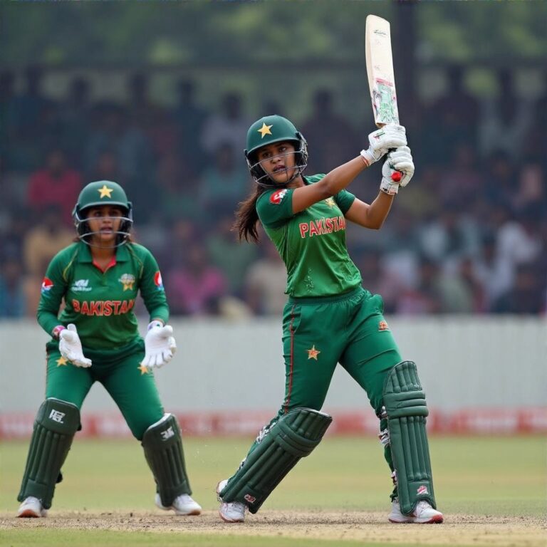 Bangladesh women vs pakistan women cricket match: Players in action on the field.